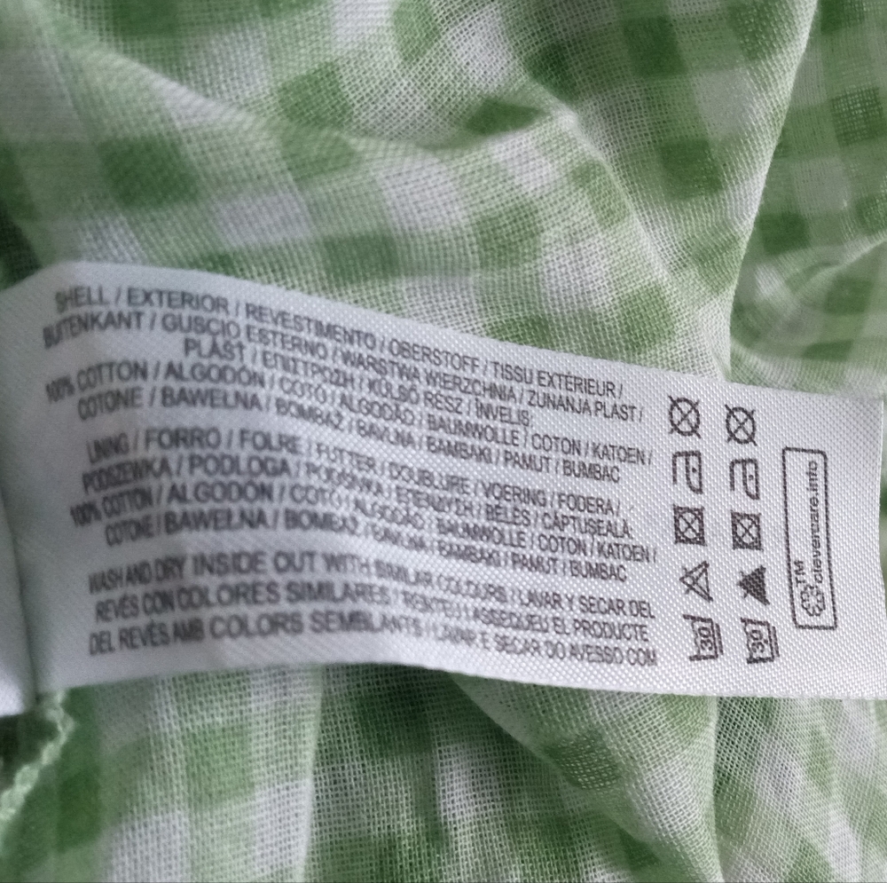 Primark Light Green Checkered Maxi Dress - Picture 7 of 7